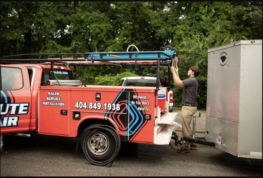 Absolute Best Air branded service truck