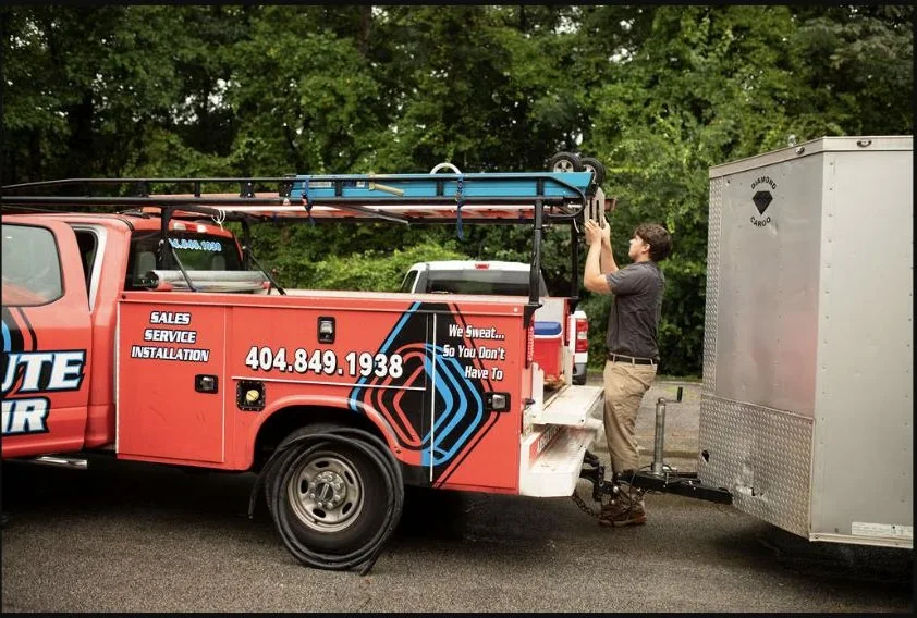 Absolute Best Air service vehicle with branded graphics