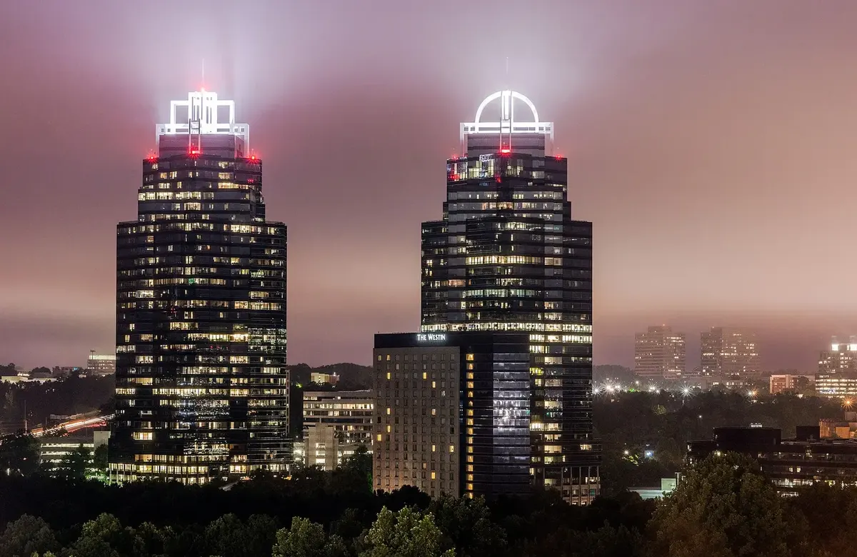 King and Queen towers in Sandy Springs